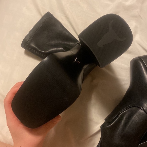 Genuine leather platform boots - Picture 5 of 5